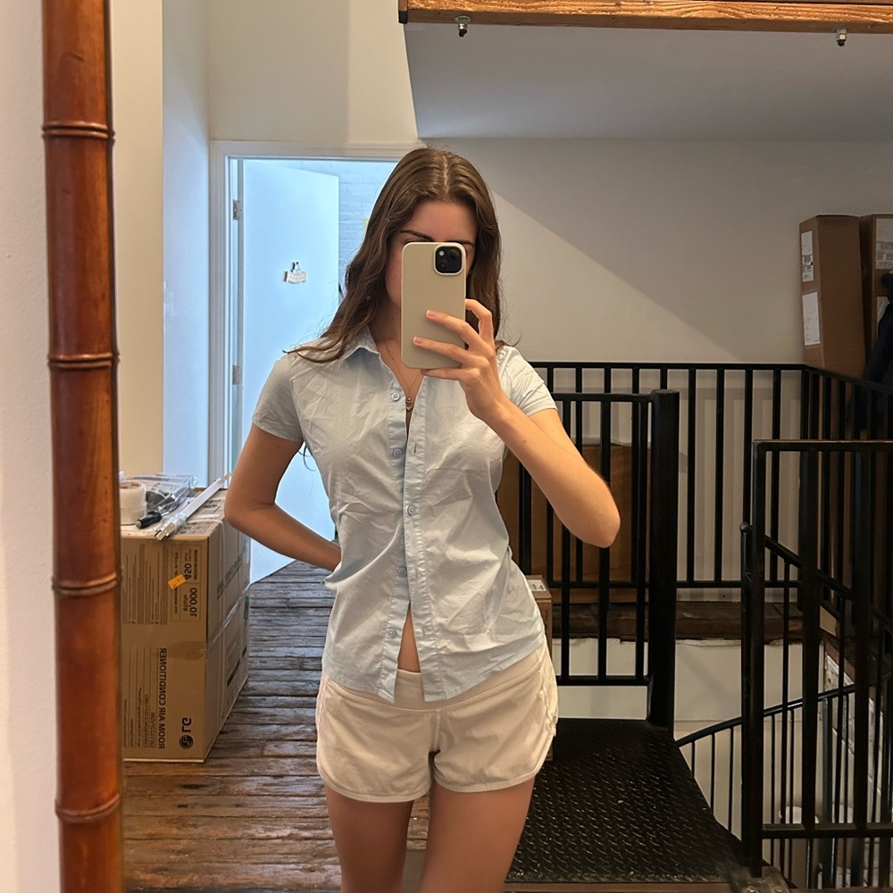 Light Blue Button-Up blouse